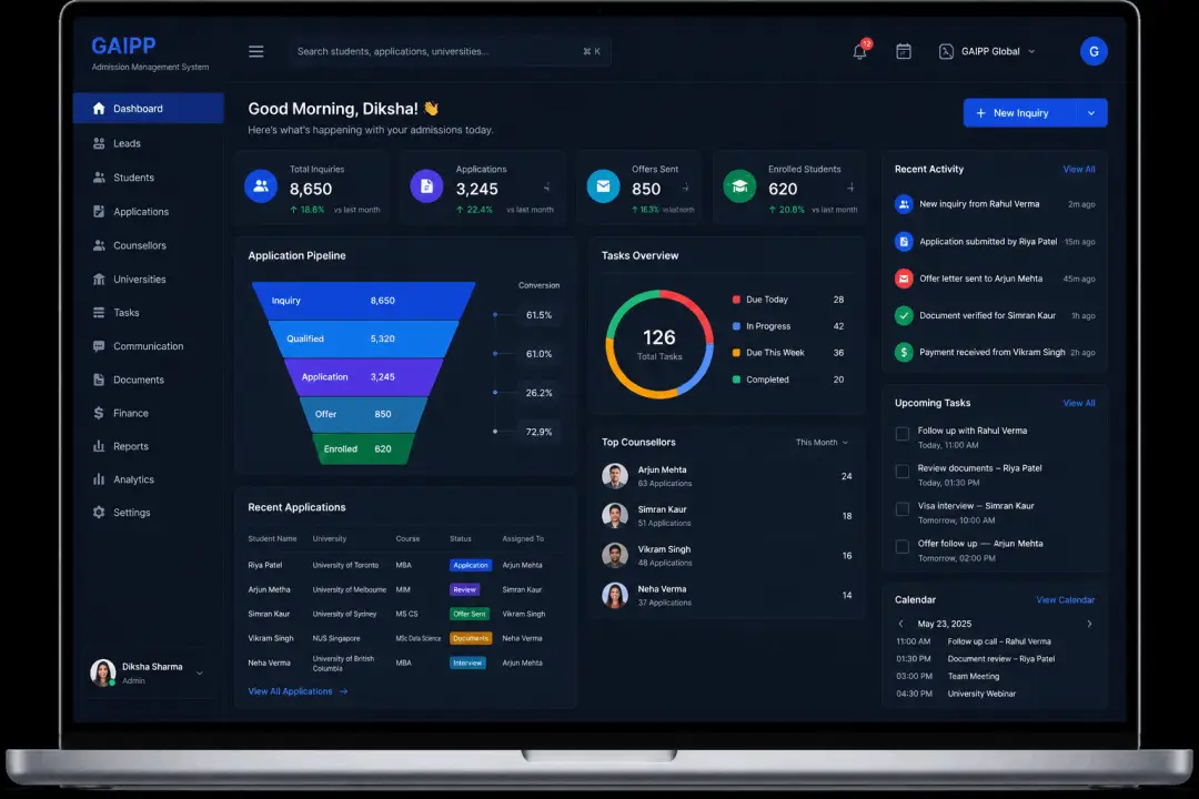 Admission System Software for Higher Education